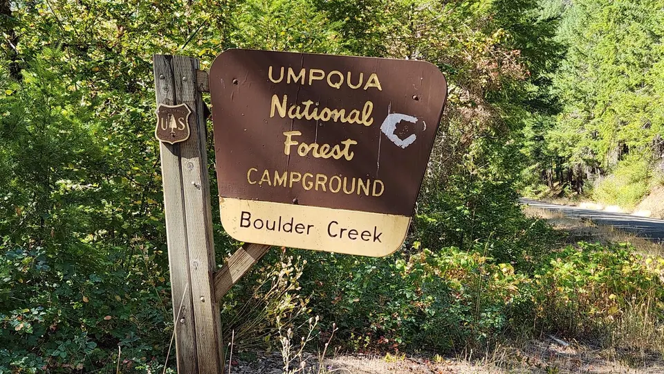 Boulder Creek Campground Sign