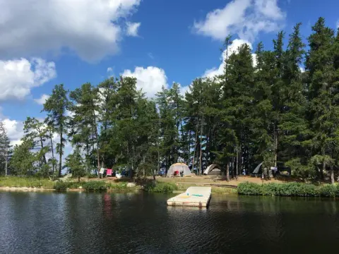 Campsite on Rainy Lake