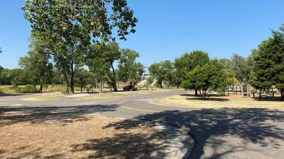 Blaine Park Campground is a 13 site recreation area located downstream from the stilling basin.