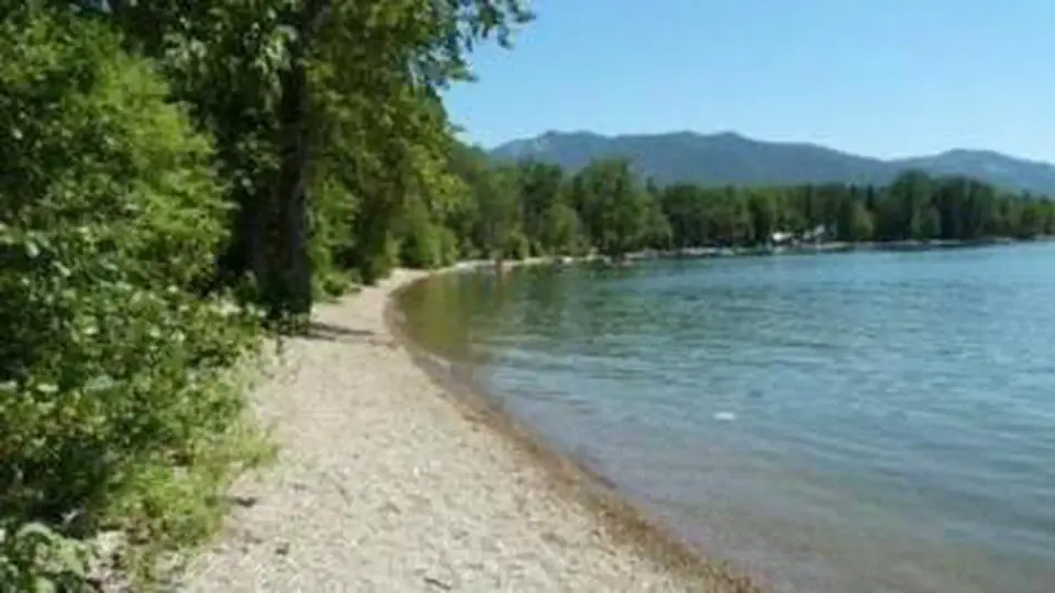 Beach and lake front