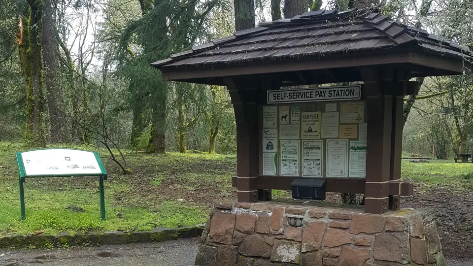 Wyeth Campground Kiosk and Interpretive Sign