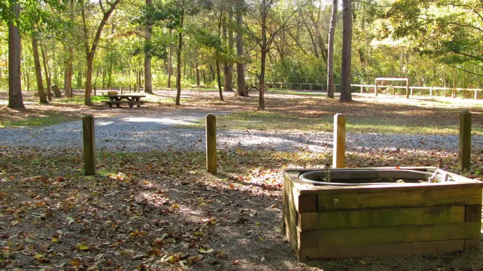 Trough and campground