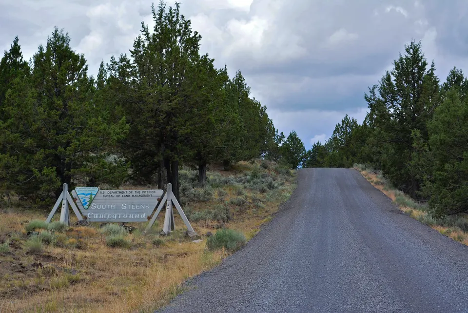 South Steens Campground sign