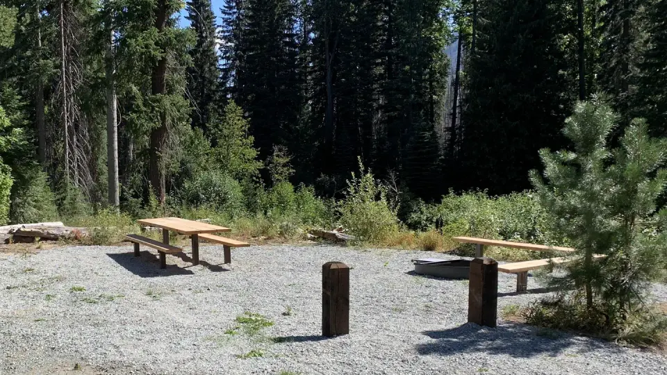 Fire pit and Benches