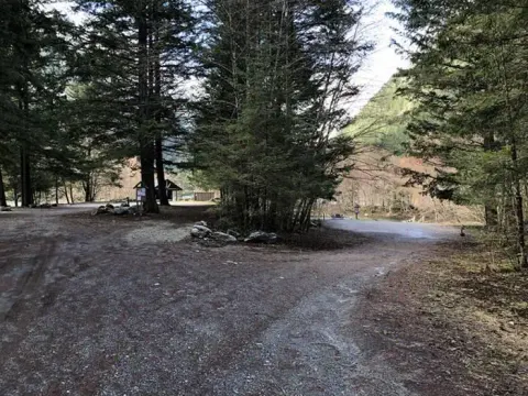 Gravel road loop at Gorge Lake Campground