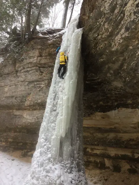 Ice Climbing in Pictured Rocks National Lakeshore
