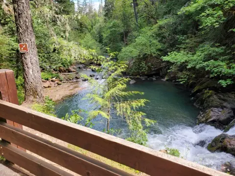 Above the swimming hole