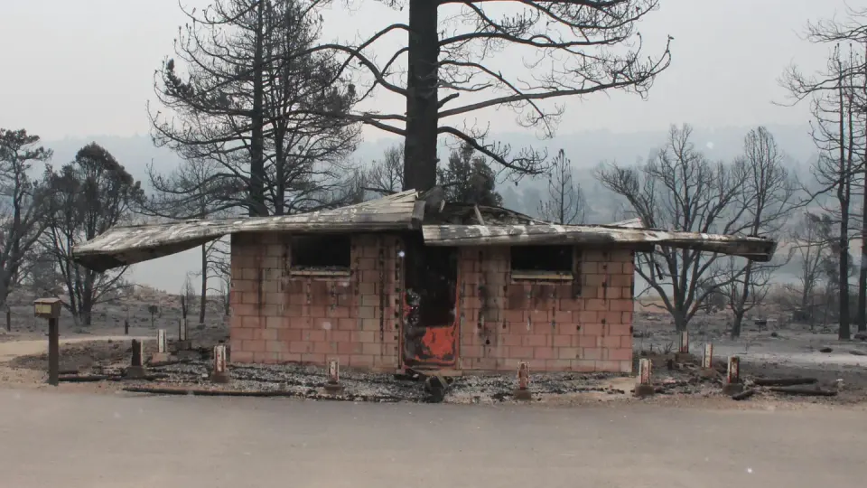 Indian Creek Day Use Bathroom post fire