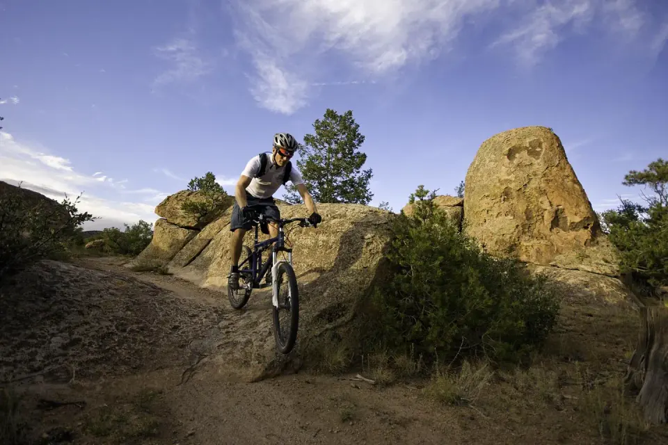 Mountain Biker at Penitente Canyon
