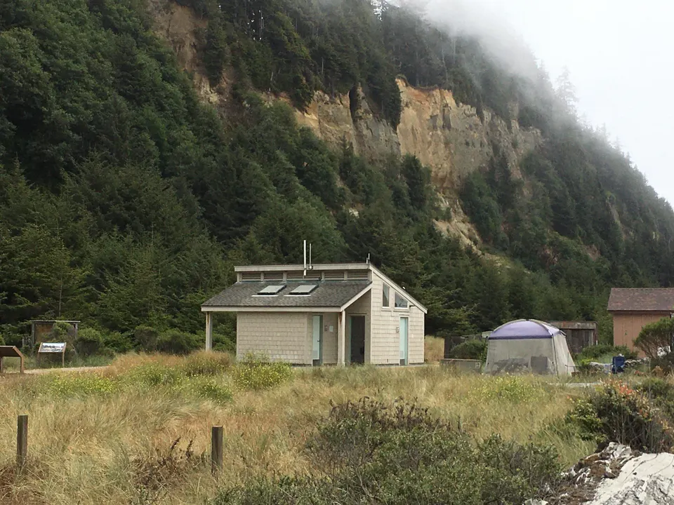Gold Bluffs Beach restrooms.