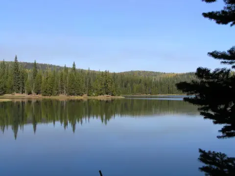 Jubilee Lake across spillway