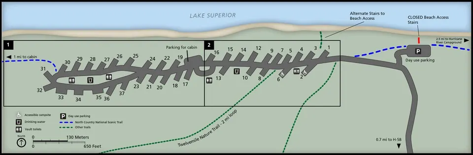 Day Use beach access closure