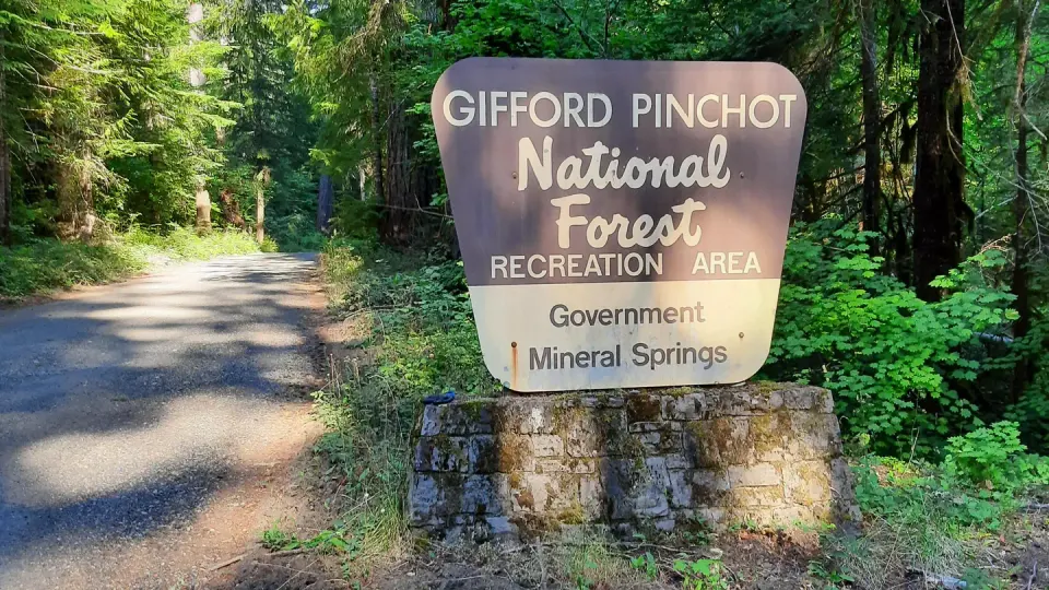campground entrance sign