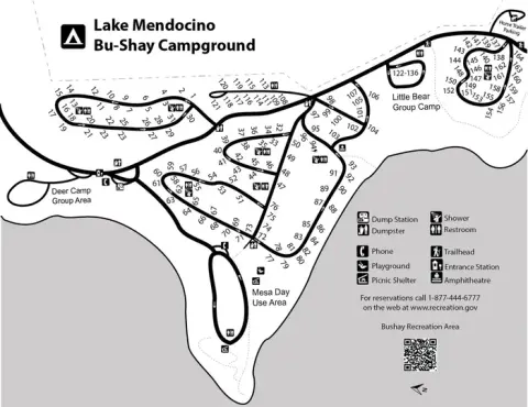 Map of Bushay Recreation area