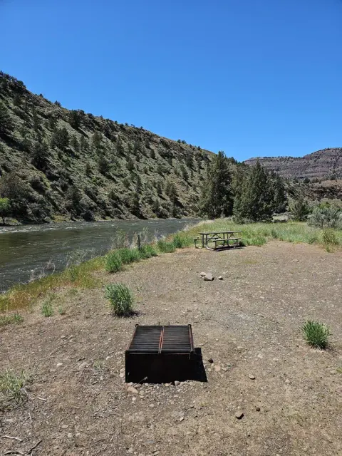 This photo depicts a typical campsite at Big Bend Campground.