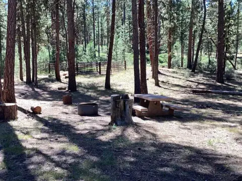 Horse Corrals next to campsite